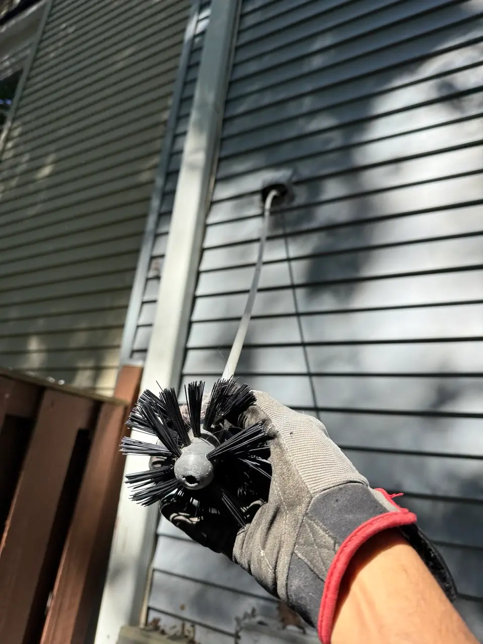 Dryer vent after cleaning